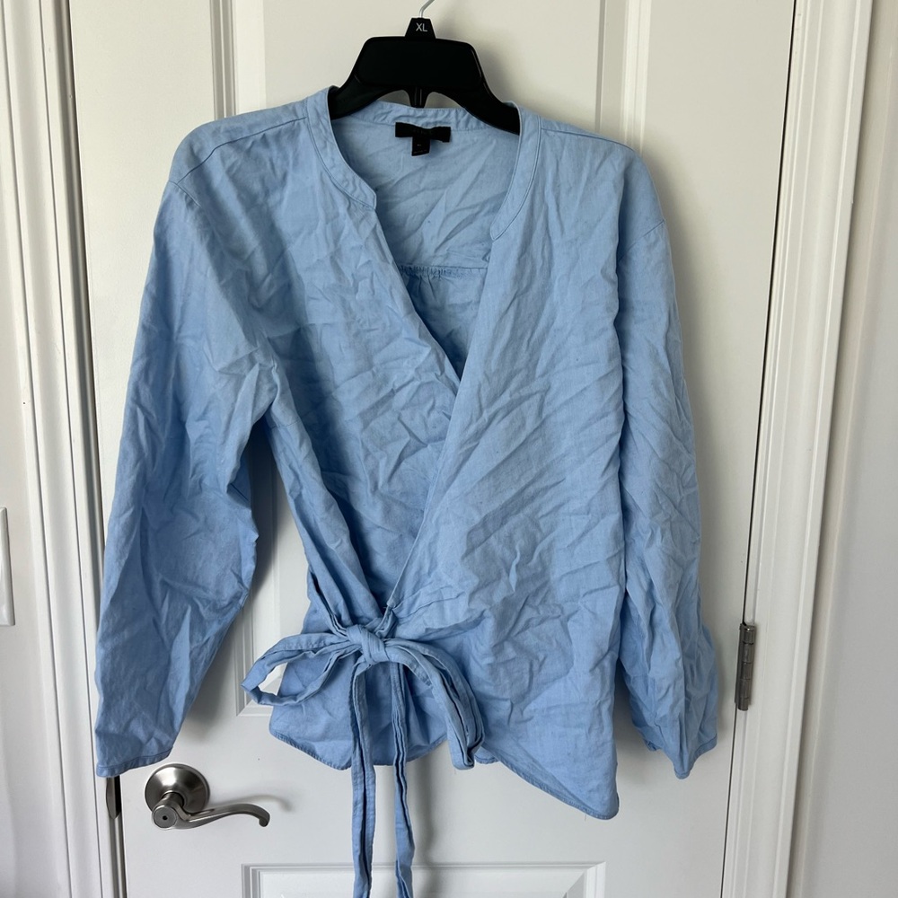 J. Crew Chambray Top